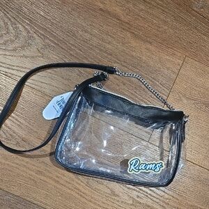 LOGOBRANDS RAMS HYPE CLEAR BAG..  #7588
